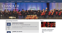 Desktop Screenshot of chandlersymphony.com